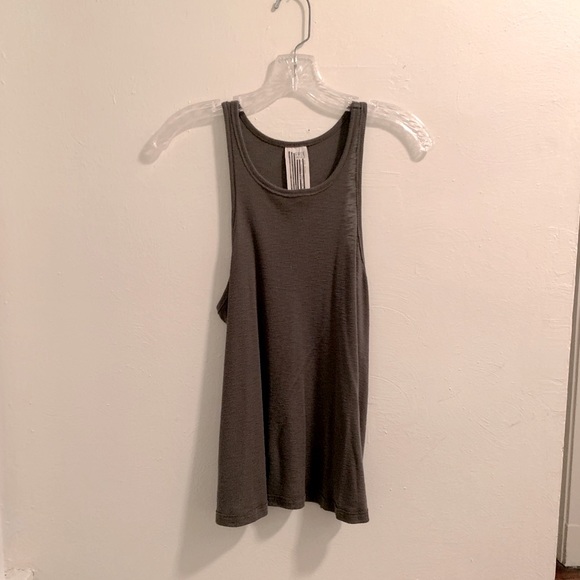 Free People Tops - Free People Dark Green Tank Top